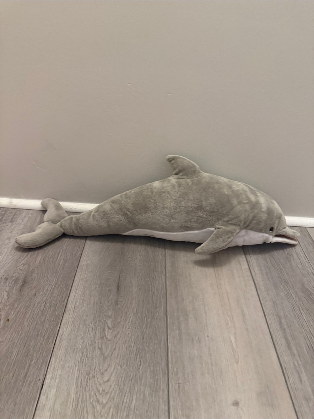 Plush Gray Dolphin Stuffed Animal - Soft Grey Dolphin Toy